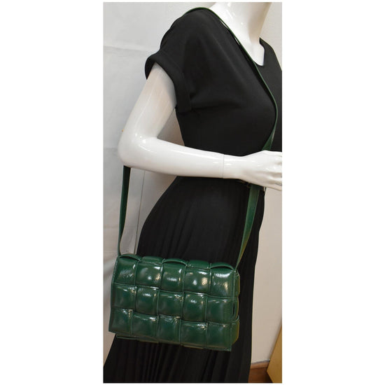 Bottega Veneta | Small Cassette Leather Crossbody Bag | Green Tu