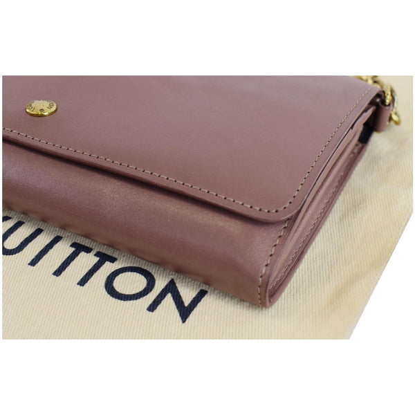 LOUIS VUITTON Louise Patent Leather Long Wallet Nude-US