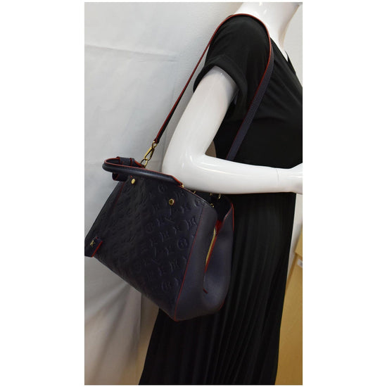 Louis Vuitton Montaigne MM Empreinte Blue by Belle&Kate