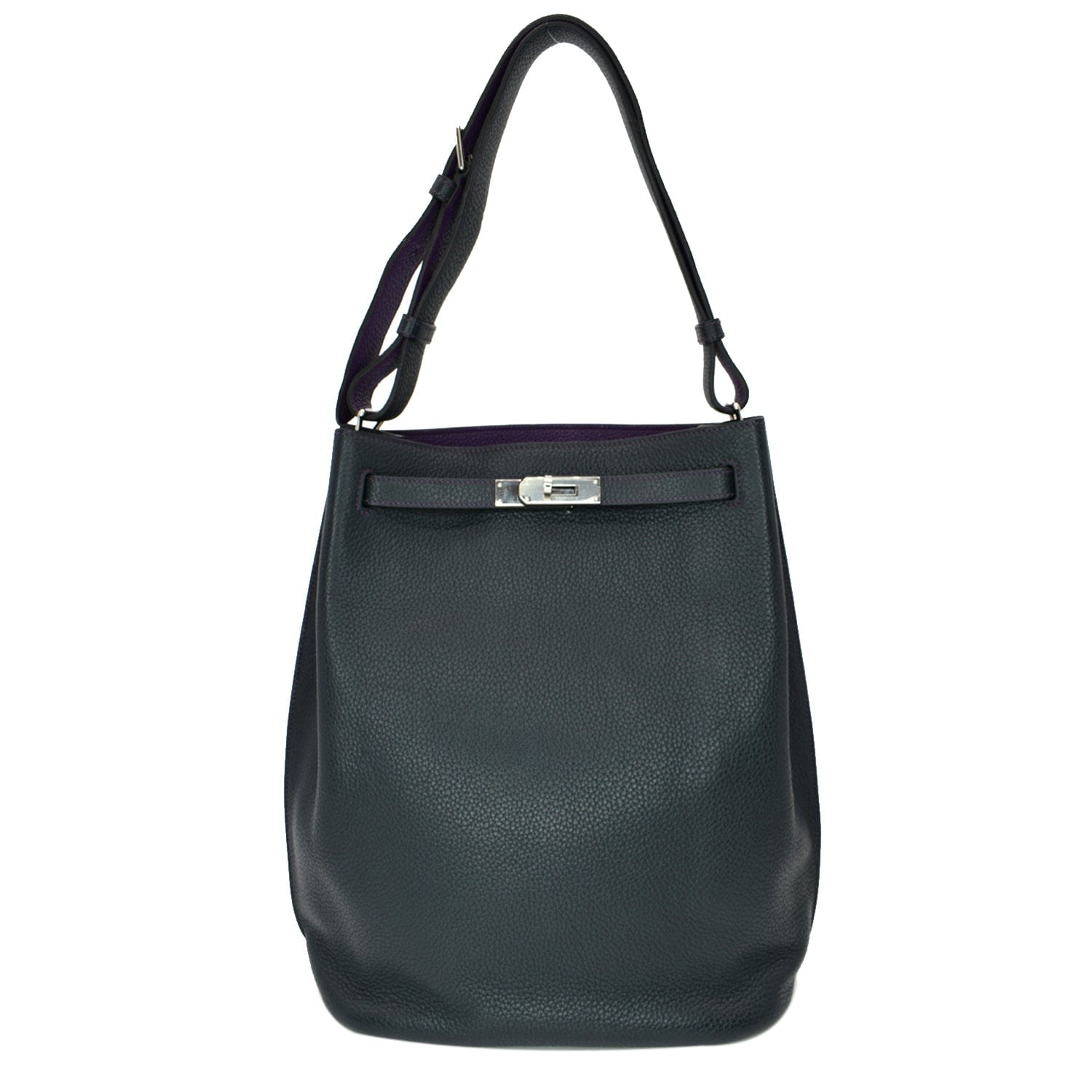 HERMES KELLY 50 TAURILLON CLEMENCE BLACK