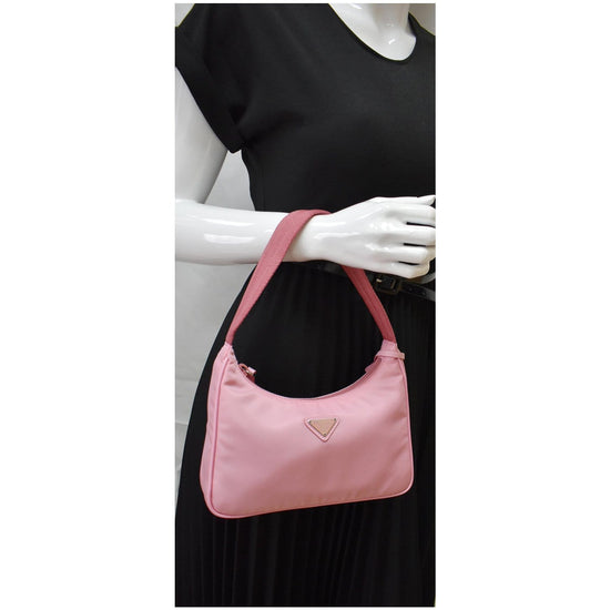 Prada Re-edition 2000 Nylon Mini Bag in Pink