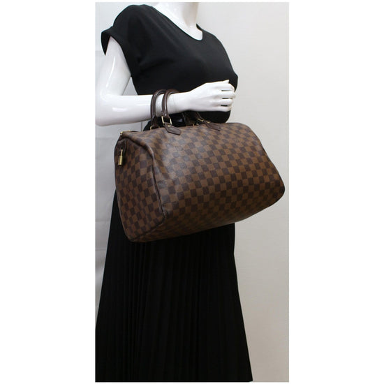 Louis Vuitton Handbag Speedy 35 Brown Monogram M41526 Boston Vl882