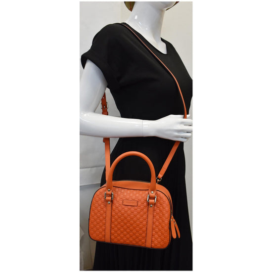 Gucci Shoulder Bag Orange Leather ref.260763 - Joli Closet