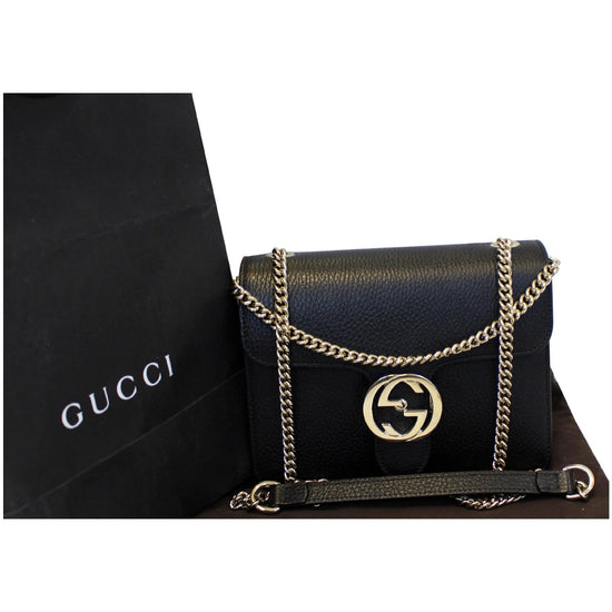 Gucci GG Signature Crossbody Bag - Black Crossbody Bags, Handbags -  GUC1310100