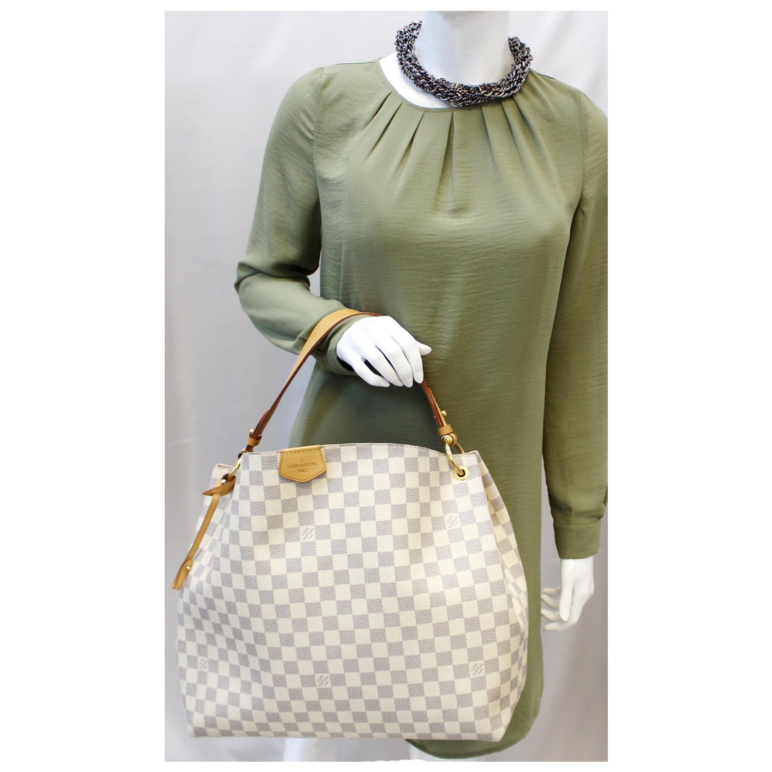 Louis Vuitton Graceful MM - Lv Damier Azur Shoulder Bag