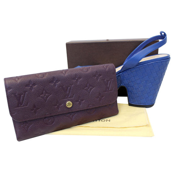 LOUIS VUITTON PURPLE EMPREINTE LEATHER JOSEPHINE WALLET – VLA Luxury