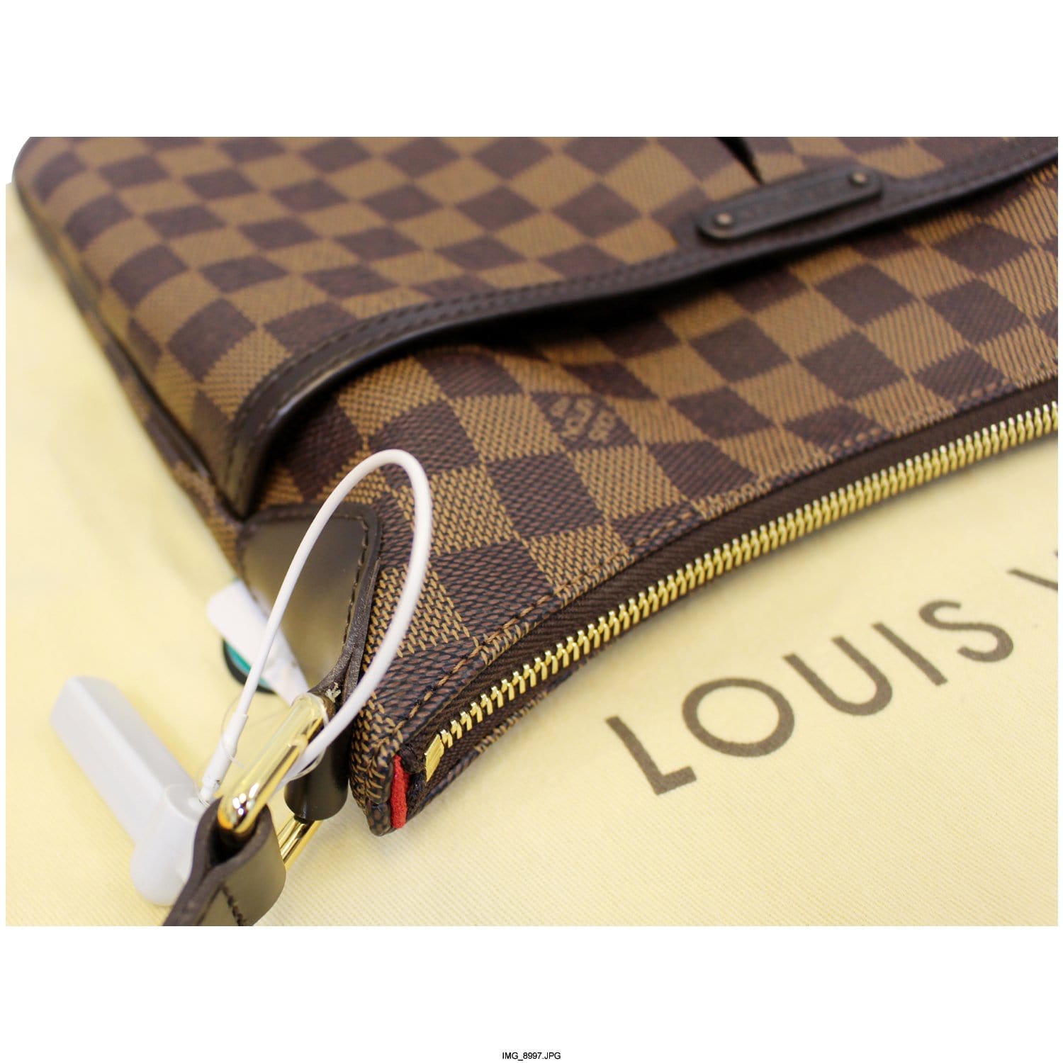 LOUIS VUITTON Damier Ebene Bloomsbury PM Crossbody Bag