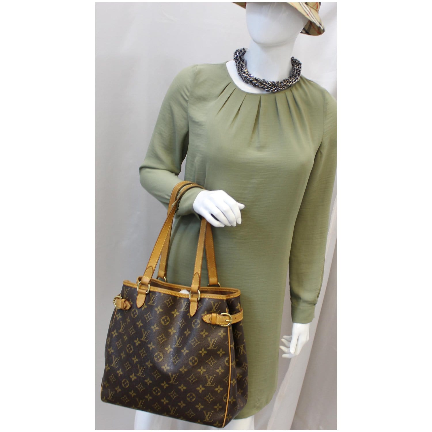 Shop for Louis Vuitton Monogram Canvas Leather Batignolles Vertical PM Bag  - Shipped from USA