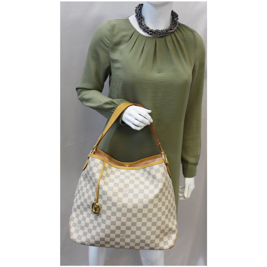 Louis Vuitton Delightful Damier Azur Rose Ballerine MM Ivorie/Grey - US