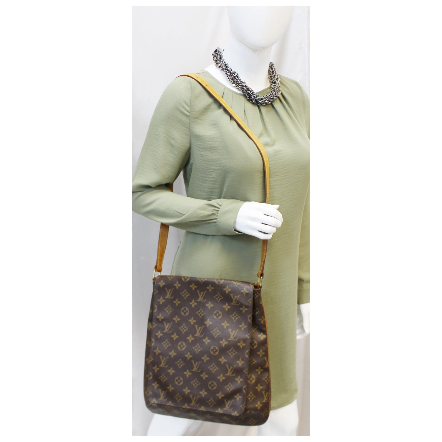 LOUIS VUITTON Musette Salsa GM Monogram Canvas Crossbody Bag-US