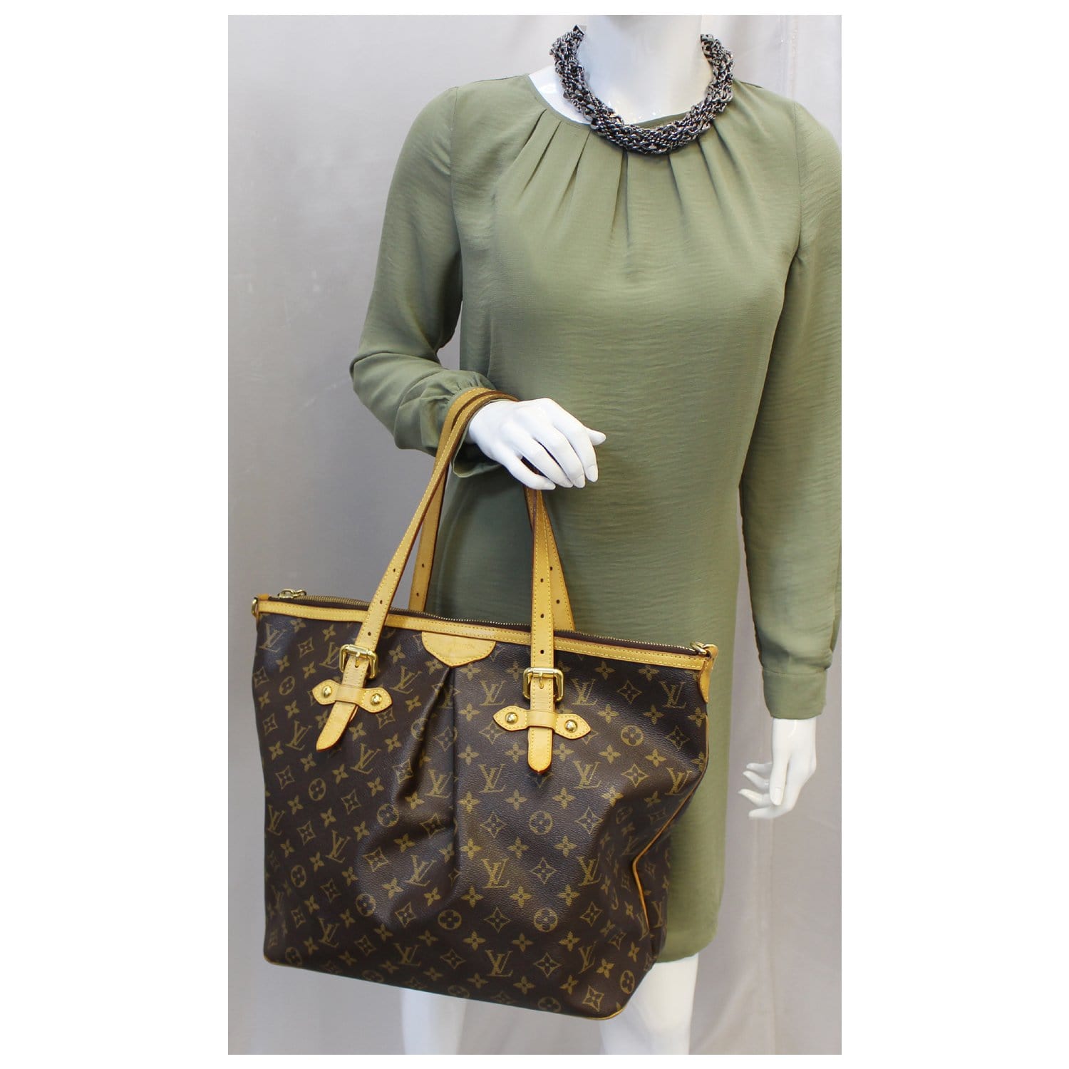 LOUIS VUITTON Palermo GM Monogram Canvas Tote Shoulder Bag