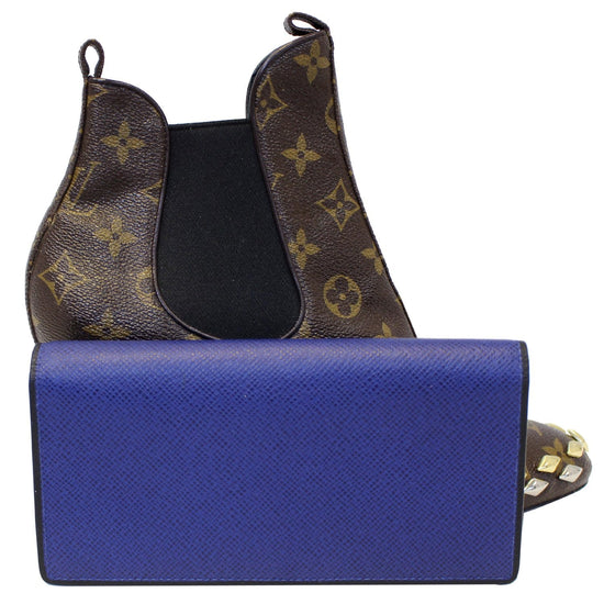 Louis Vuitton Blue/Red Taiga Leather Brazza Wallet Louis Vuitton | The  Luxury Closet