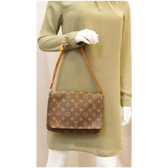 AmaflightschoolShops Revival, Brown Louis Vuitton Monogram Musette Tango  Short Strap Shoulder Bag