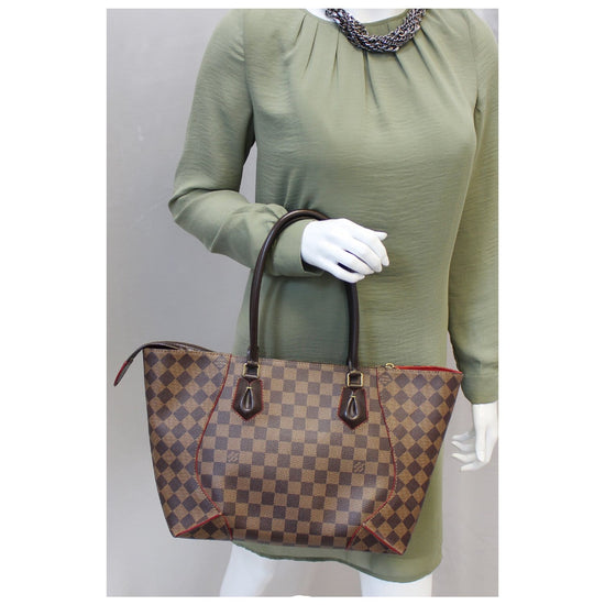 LOUIS VUITTON Damier Ebene Caissa Tote MM Cherry 255548