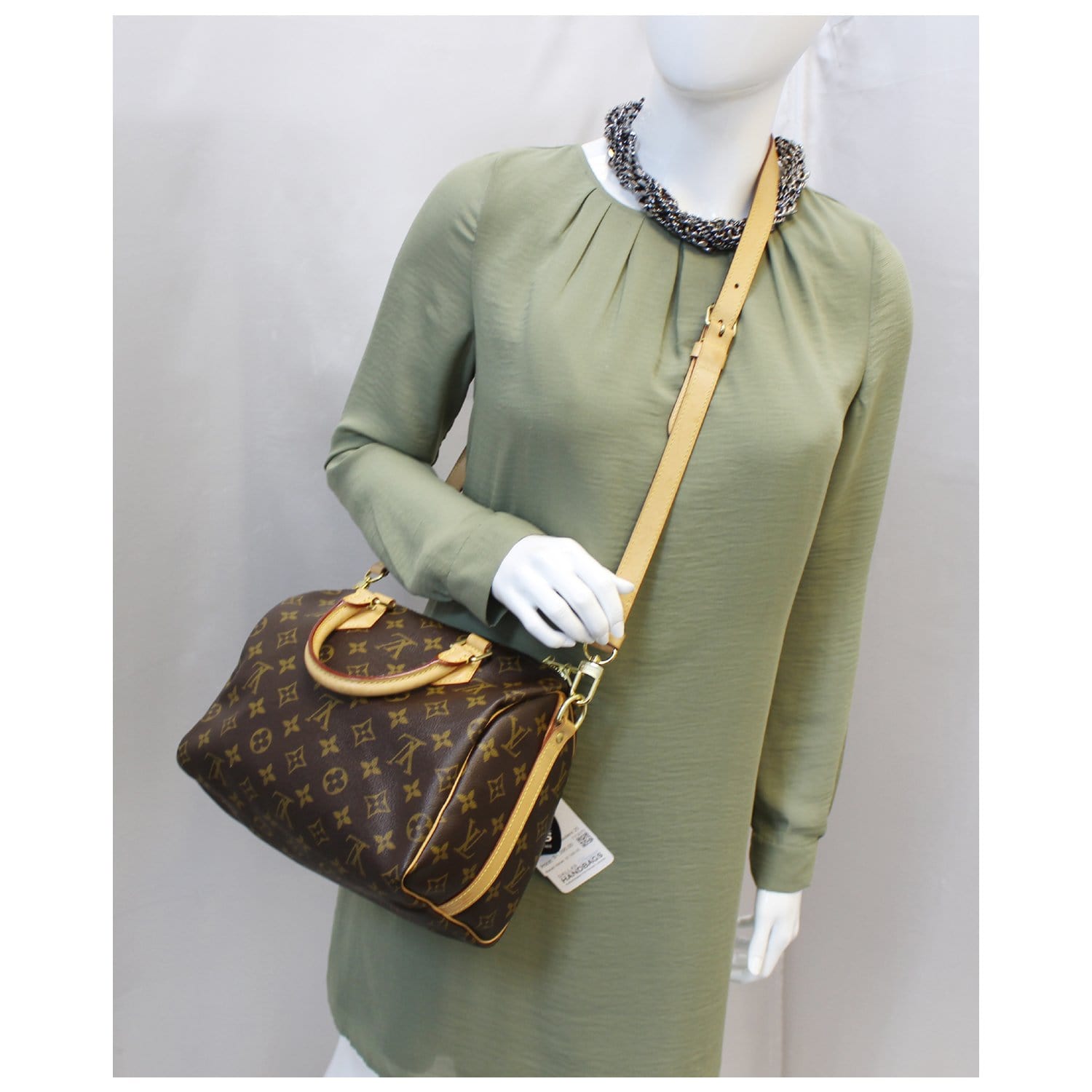 Louis Vuitton Speedy 25 Bandouliere Monogram Canvas Shoulder Bag Us