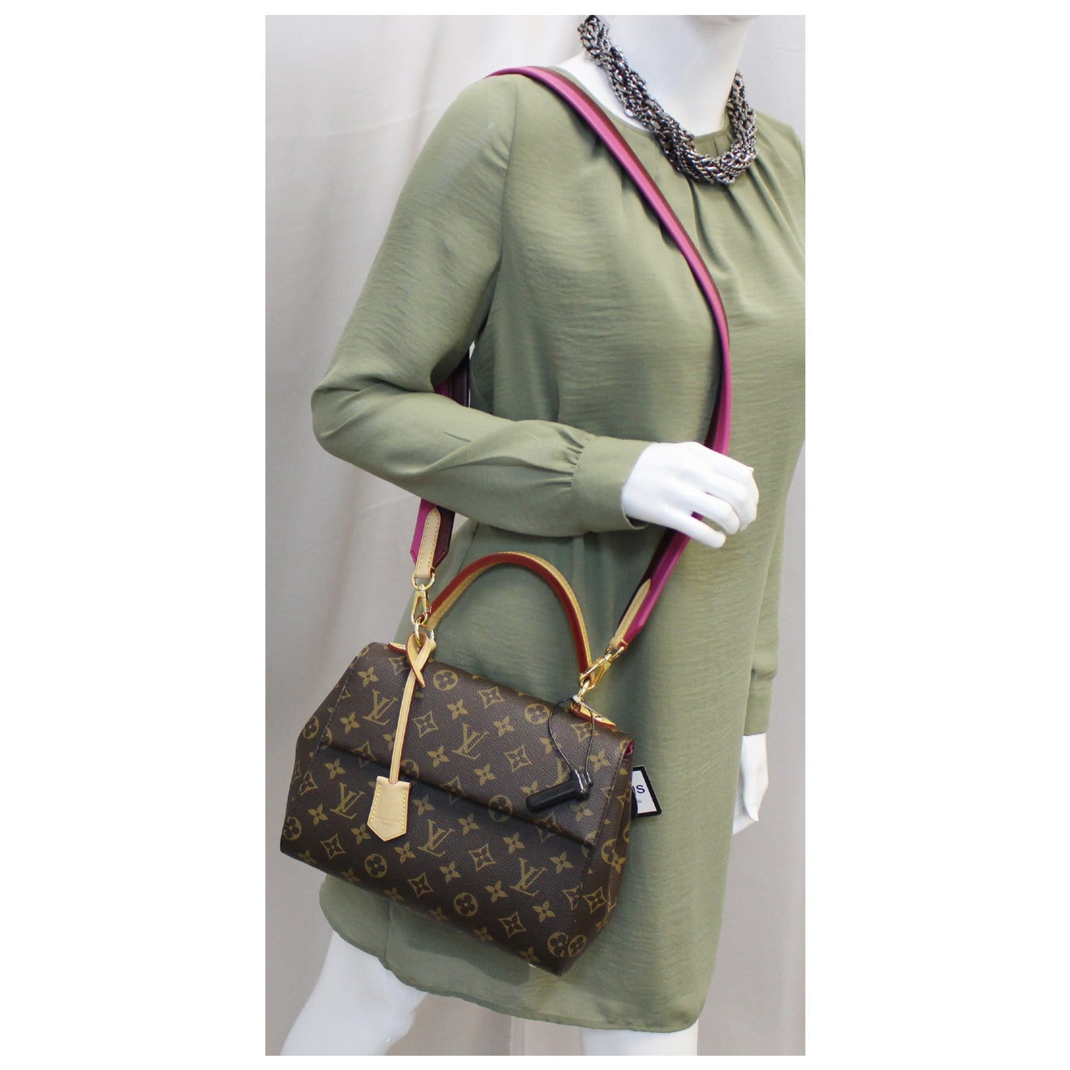 Louis Vuitton Cluny BB Monogram Canvas Brown Leather ref.700520