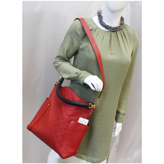 Louis Vuitton - Authenticated Bagatelle Handbag - Leather Orange for Women, Very Good Condition