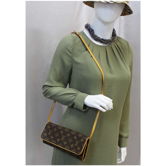 Louis Vuitton Vintage - Monogram Pochette Twin GM Bag - Brown - Monogram  Canvas and Leather Handbag - Luxury High Quality - Avvenice