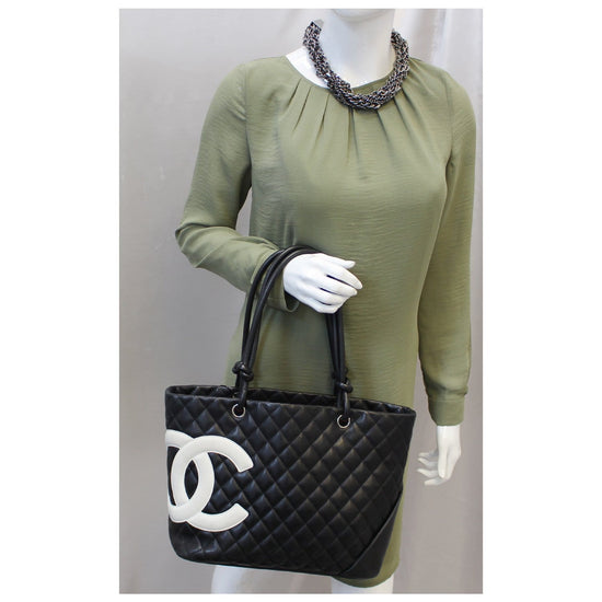 cambon chanel tote black