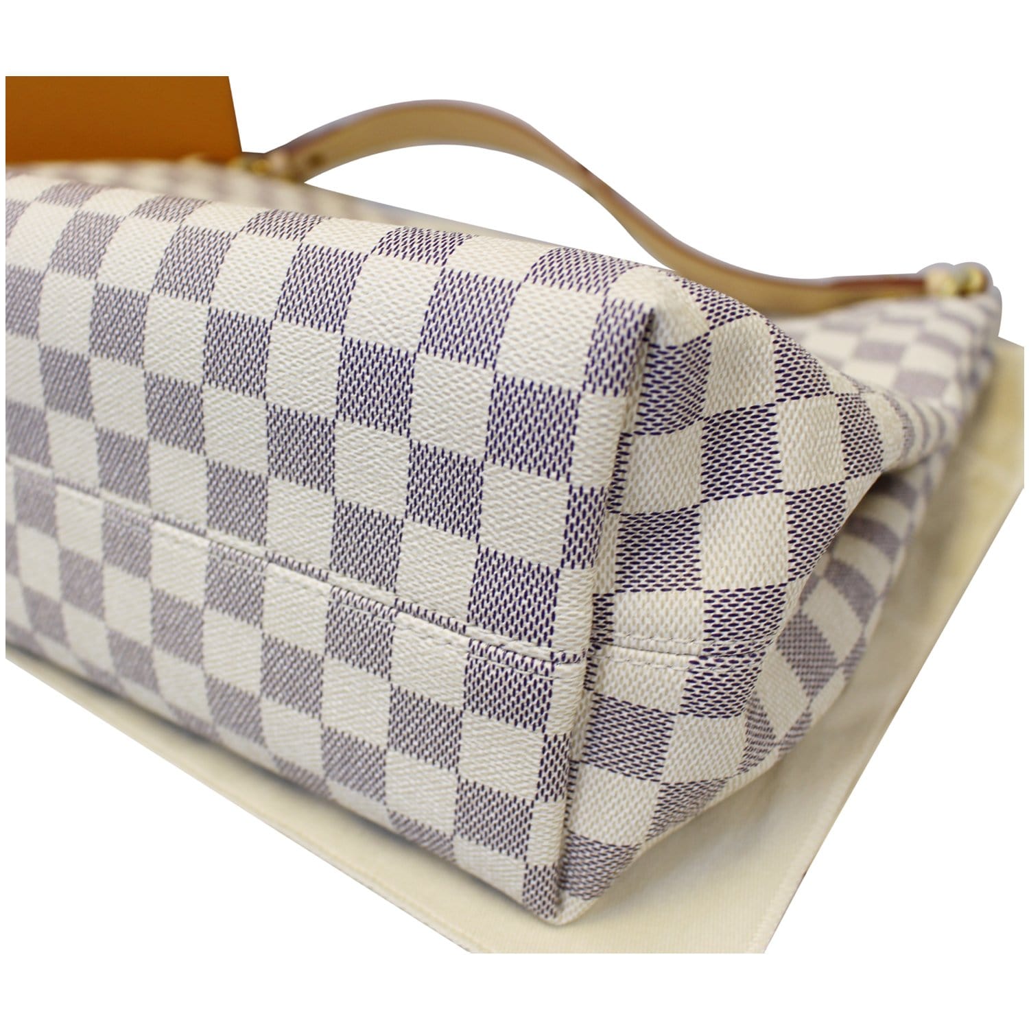 LOUIS VUITTON Graceful MM Damier Azur Shoulder Bag-US