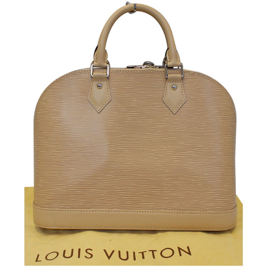 Alma graffiti leather handbag Louis Vuitton Beige in Leather - 27696226