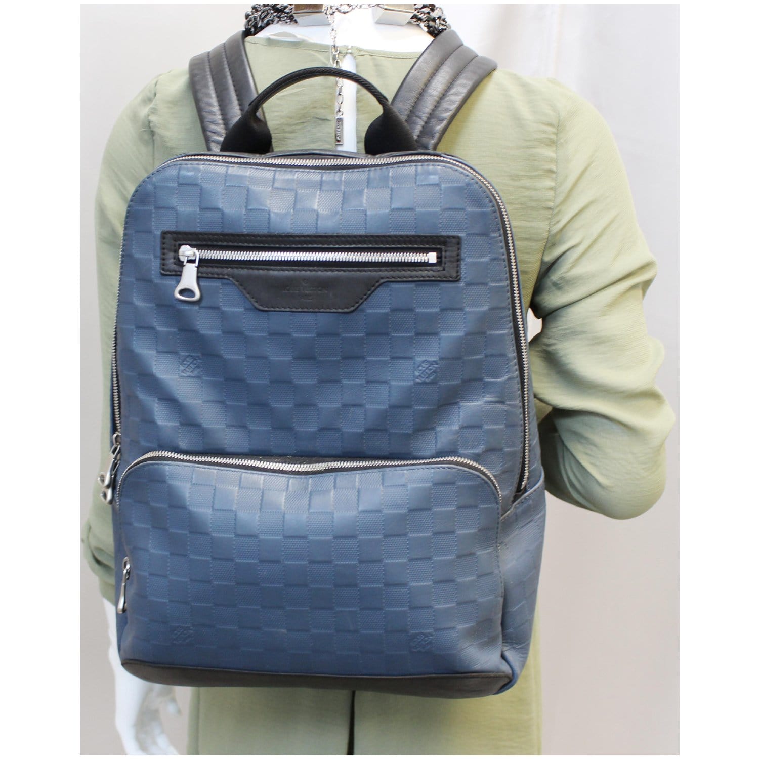 Louis Vuitton Dean Backpack Monogram Macassar Blue in Coated Canvas - US