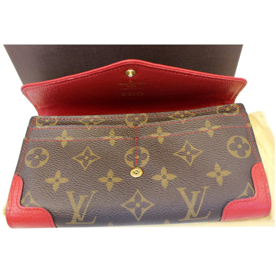 Retiro cloth wallet Louis Vuitton Red in Cloth - 34347546