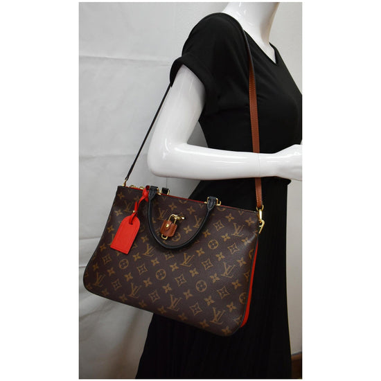 Louis Vuitton Red Monogram Coated Canvas Millefeuille Tote QJB3CK5V0B001