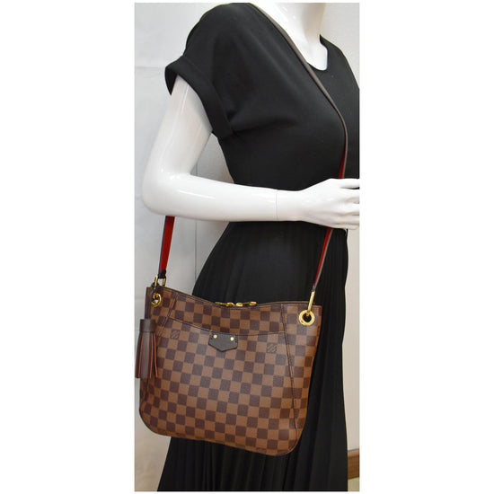 LOUIS VUITTON Damier Ebene South Bank Besace 209104