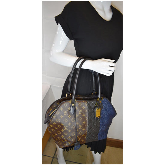 Louis Vuitton Blocks Stripes Monogram Leather Tote Bag