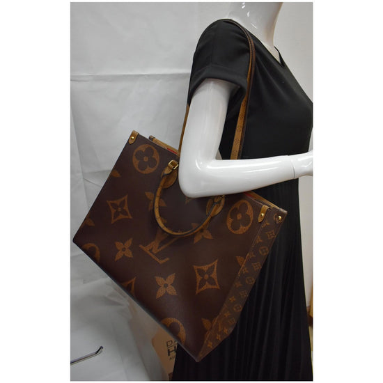 NTWRK - Monogram Reverse Coated Canvas Onthego GM Sku# 63094