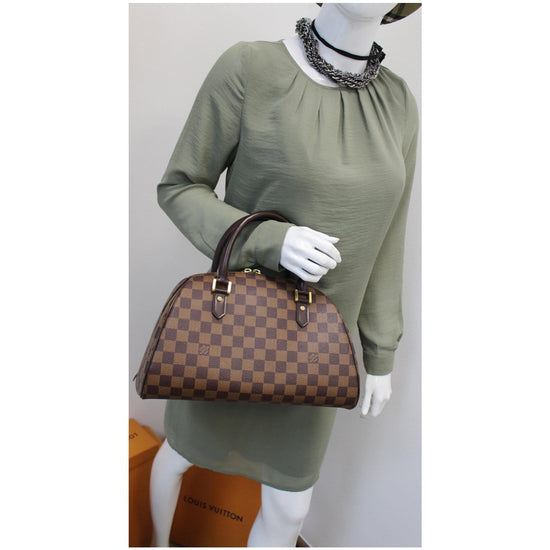 Brown Louis Vuitton Damier Ebene Ribera MM Handbag – Designer Revival