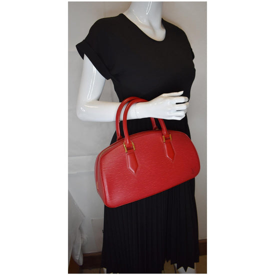 Louis Vuitton Magnificent Red Epi Leather Jasmin Top Handle Bag #253827