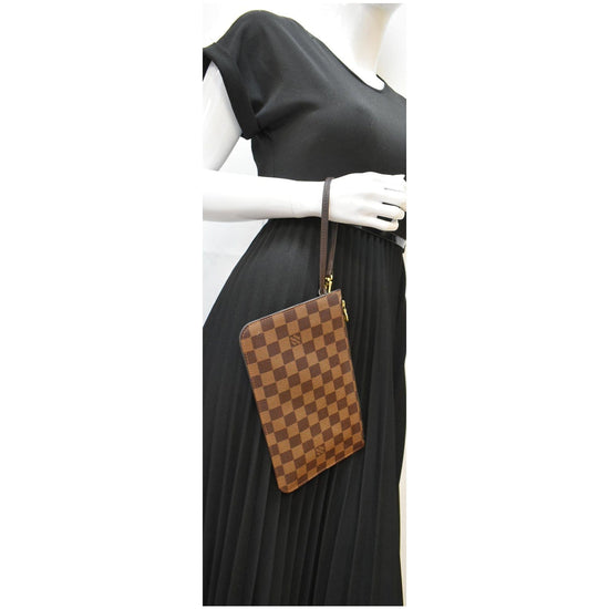 Louis Vuitton Damier Ebene Neverfull mm GM Pochette TX0230