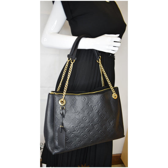 Louis Vuitton Surene Monogram Empreinte MM Noir Black in Leather with  Gold-tone - US