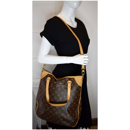 LOUIS VUITTON Odeon GM Monogram Canvas Shoulder Bag Brown