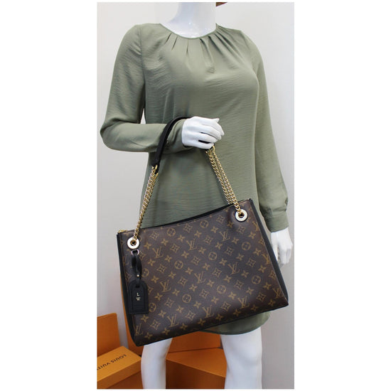 LOUIS VUITTON Monogram Surene MM Black 1292152