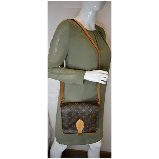 Louis Vuitton 872294 Monogram Cartouchiere Pm Brown Coated Canvas Shoulder  Bag, Louis Vuitton