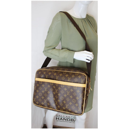 Louis Vuitton Signature Monogram Reporter GM Unisex Large Shoulder