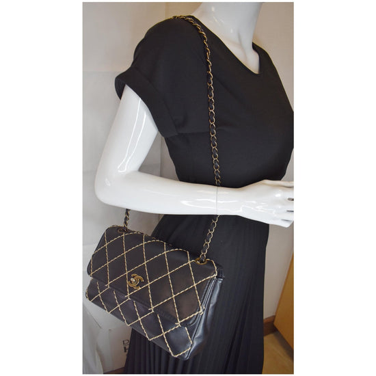 Chanel Wild Stitch Shoulder Bag - Black Shoulder Bags, Handbags - CHA129951