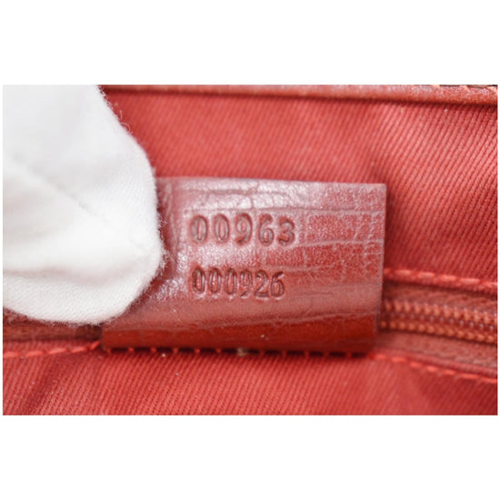 Jackie vintage cloth handbag Gucci Red in Cloth - 34331189
