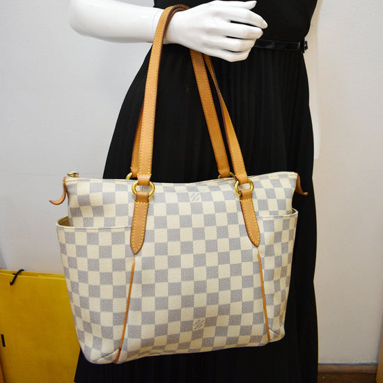 LOUIS VUITTON Damier Azur Totally Pm Shoulder Handbag