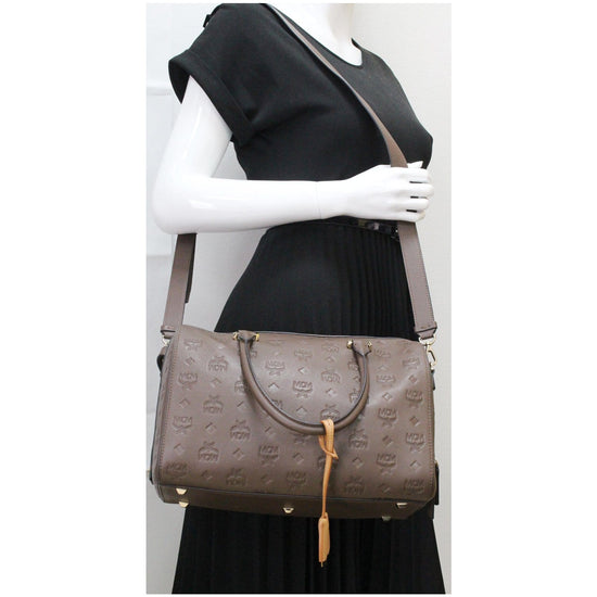 Leather 48h bag MCM Brown in Leather - 26340813