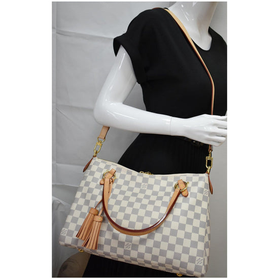 Louis Vuitton Womens Lymington Handbag Damier Azur Canvas – Luxe Collective