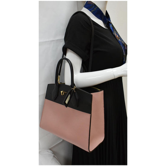 Louis Vuitton City Steamer MM Magolia pink and Black Leather 2- Way Bag