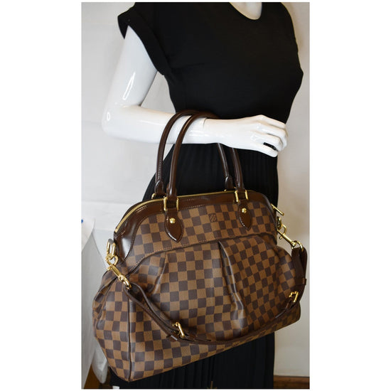 Brown Louis Vuitton Damier Ebene Trevi GM Satchel