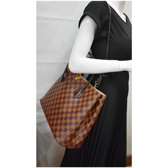 Louis Vuitton Kensington Damier Ebene Tote Shoulder Bag 2015