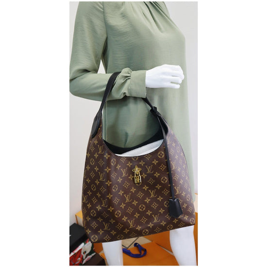 Flower hobo leather handbag Louis Vuitton Brown in Leather - 31319756