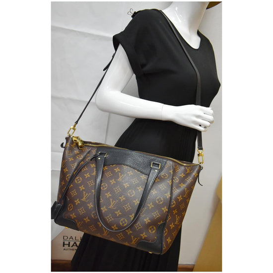 Louis Vuitton Monogram Leather Estrela NM Shopper Bag Brown Black