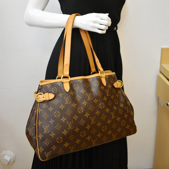 Louis Vuitton Brown Monogram Batignolles Horizontal Bag Shoulder Tote